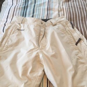 North Face off-white snow pants